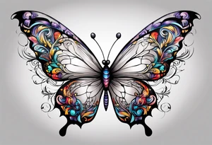 Magic butterfly tattoo idea