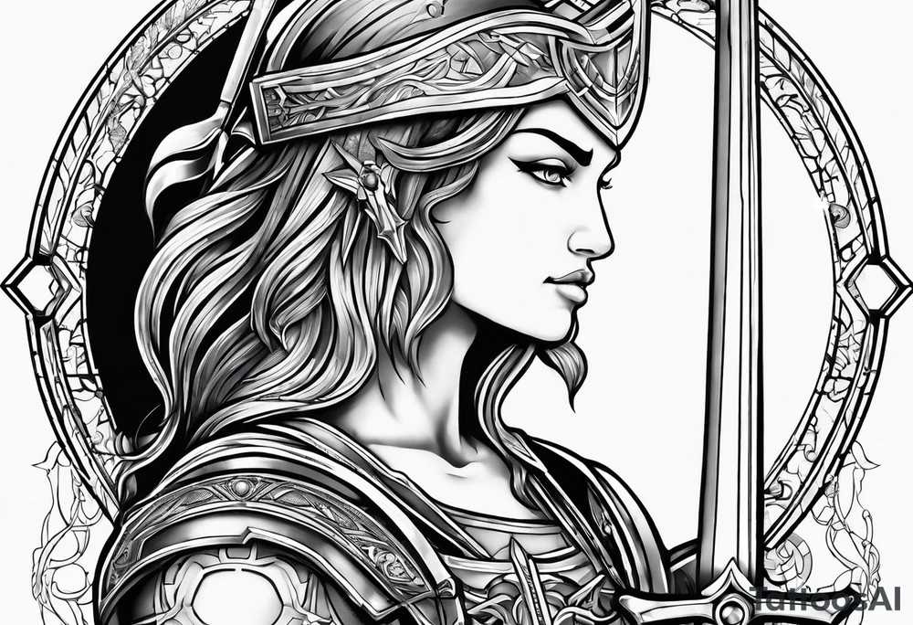 sagittarius, faith, strong, warrior, god, jesus, christ tattoo idea