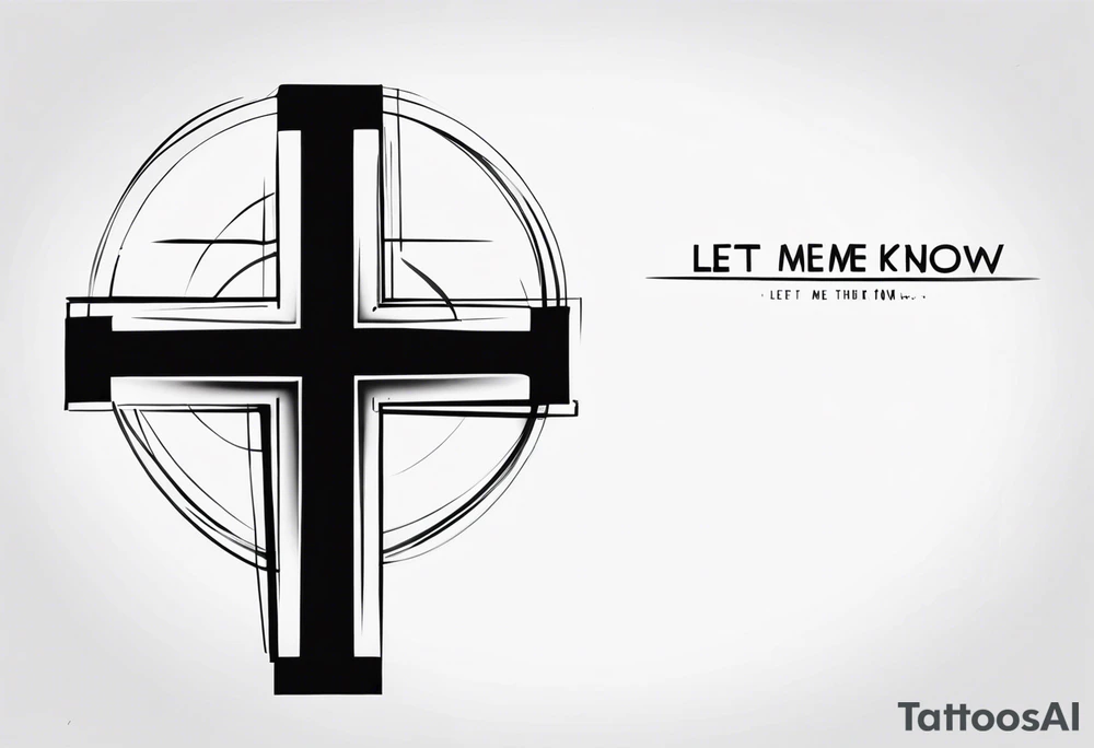 “Let me let them know your name let me let them know the pain”
Biblical cross tattoo idea