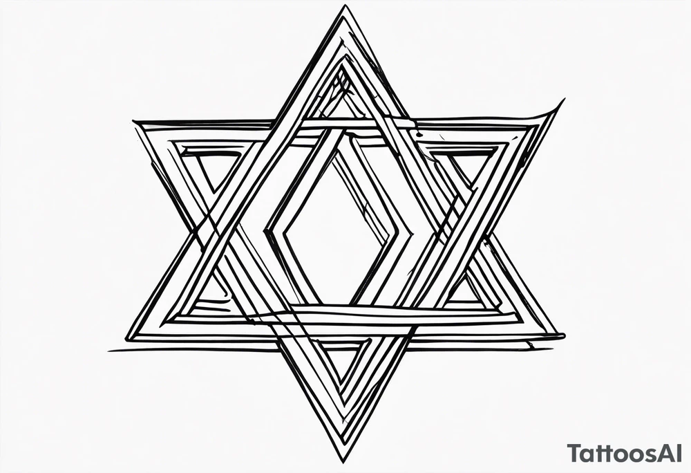 star of david tattoo idea