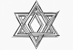 star of david tattoo idea