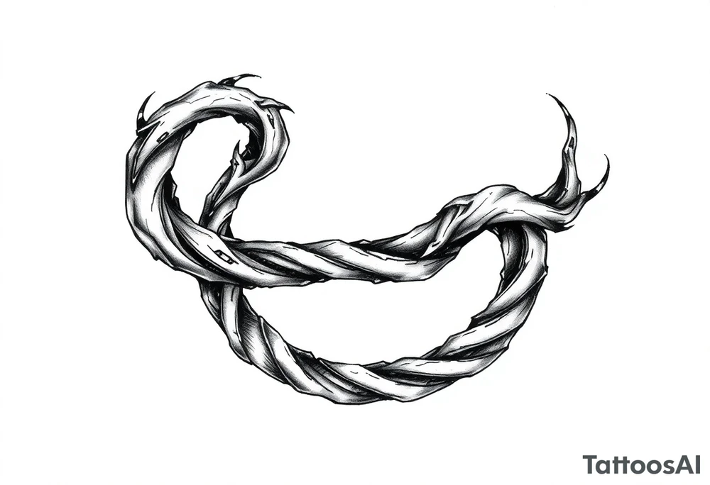 Infinity loop tattoo idea