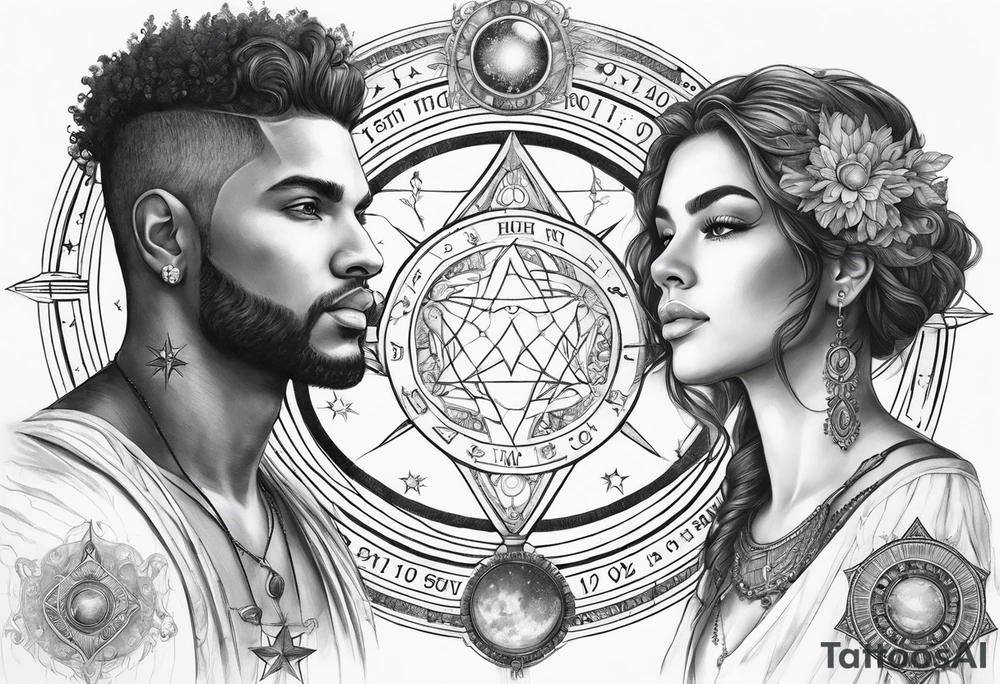 Astrology, Gemini, Natal Chart, angelic, soul mates, vision, armband tattoo idea