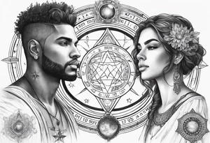 Astrology, Gemini, Natal Chart, angelic, soul mates, vision, armband tattoo idea
