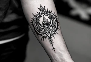 corbeau tribal tattoo idea