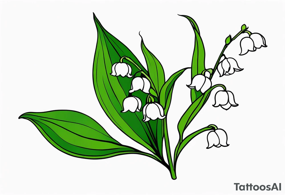 Lily of the valley tattoo idea