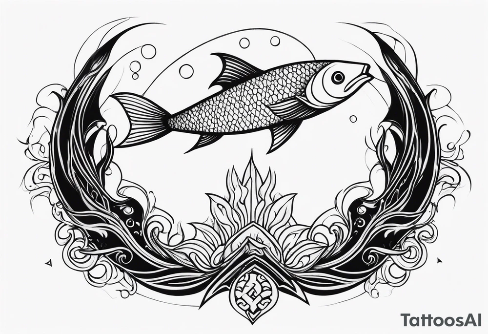 Posiden trident
Pisces tattoo idea