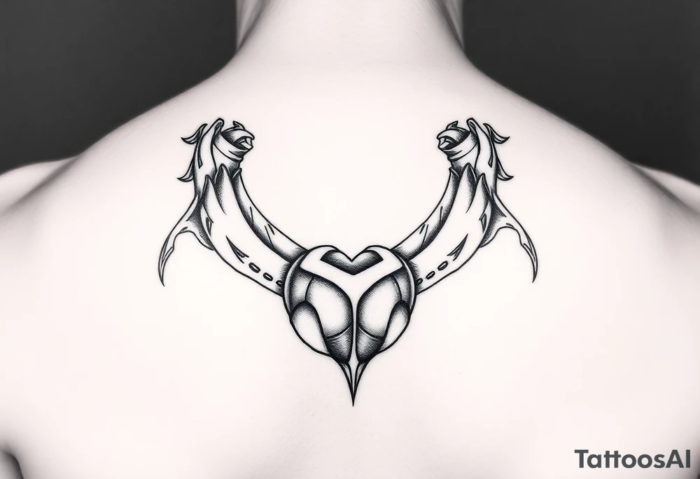 Hidden penis tattoo idea