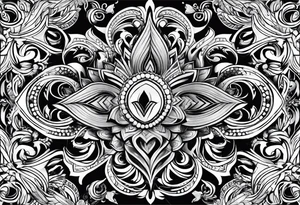 fire tattoo black and white tattoo idea
