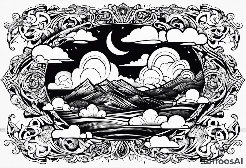 Clouds tattoo idea