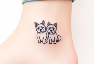 Two westies tattoo idea