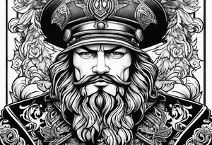 officer with a big penis tattoo idea