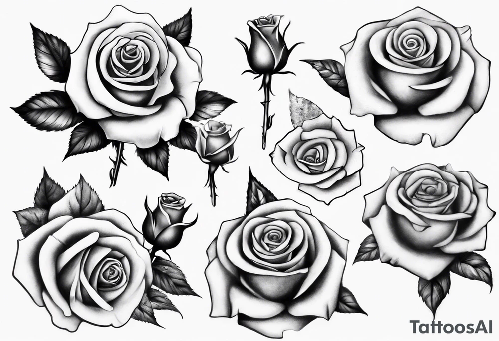 Rose with the name Torri in it tattoo idea