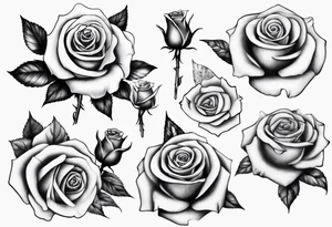 Rose with the name Torri in it tattoo idea