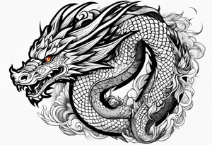 Dragon majestueux tattoo idea