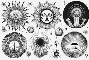 wassermann sonne tattoo idea