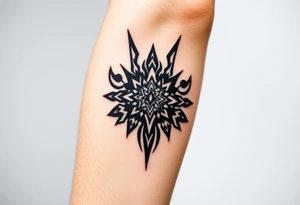 arawak indo tribe tribal half arm sleeve tattoo idea