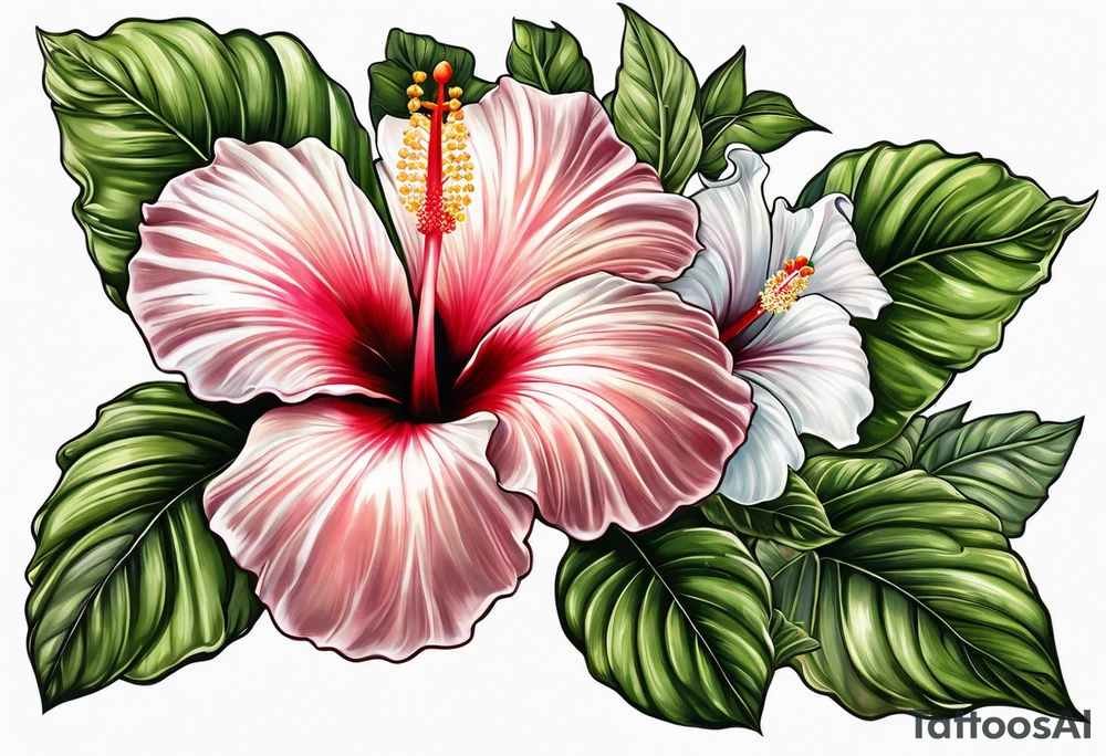 Hibiscus tattoo idea