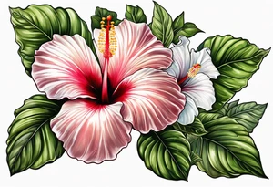 Hibiscus tattoo idea
