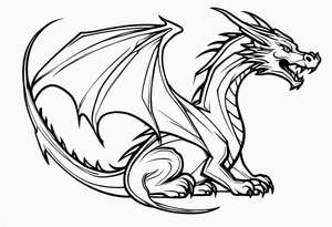 Dragon shoulder tattoo idea