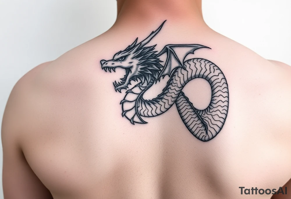 beautiful dragon tattoo idea