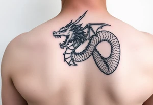 beautiful dragon tattoo idea