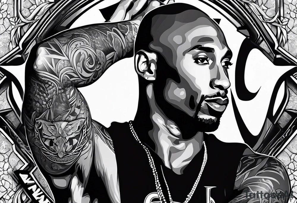 Black mamba Kobe Bryant tattoo idea