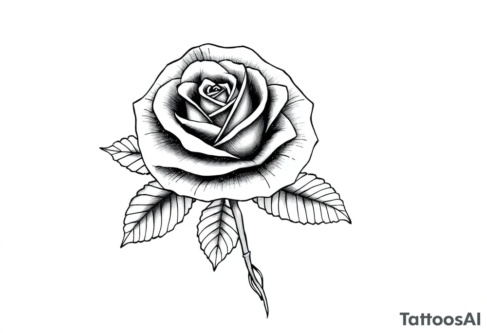 ROSE WITH FLORIDA AS IN THE STEM tattoo idea