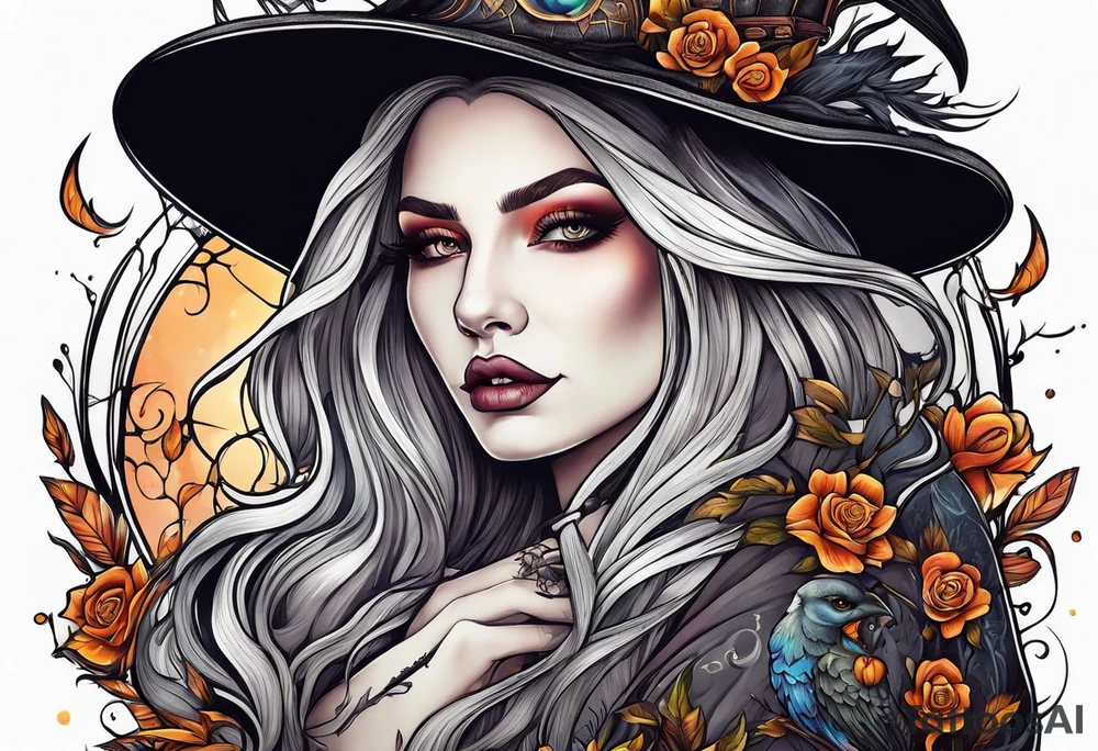 Witch tattoo idea