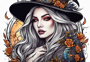 Witch tattoo idea