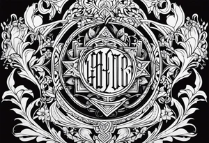 Fancy old English 1992 tattoo idea
