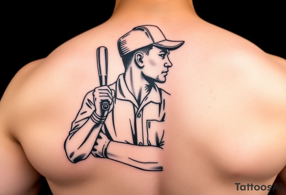 Baseball umpire wearing a chef outfit arm tattoo tattoo idea