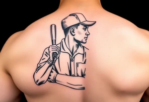 Baseball umpire wearing a chef outfit arm tattoo tattoo idea