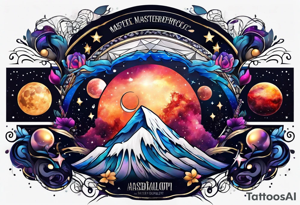 Galaxy tattoo idea