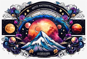 Galaxy tattoo idea