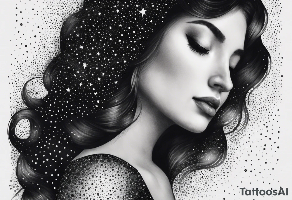 Starry night "7" tattoo idea