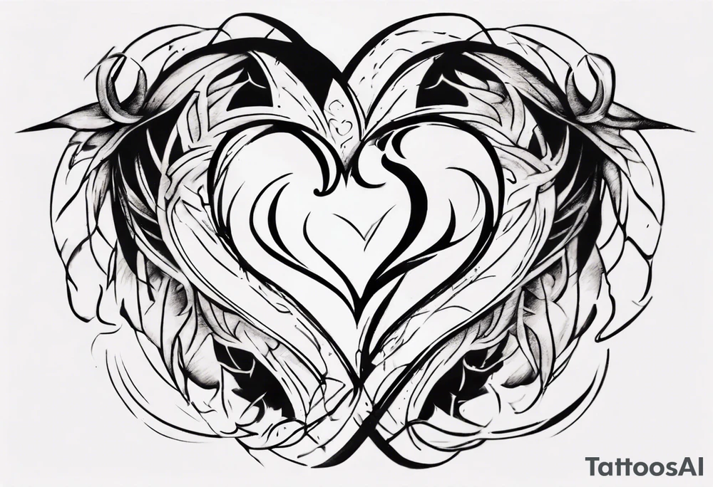 modern tattoo of 
 that represents the spiruality of
, love and unity tattoo idea