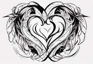 modern tattoo of 
 that represents the spiruality of
, love and unity tattoo idea