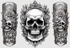 bone that fills entire arm from shoulder to fingers tattoo idea