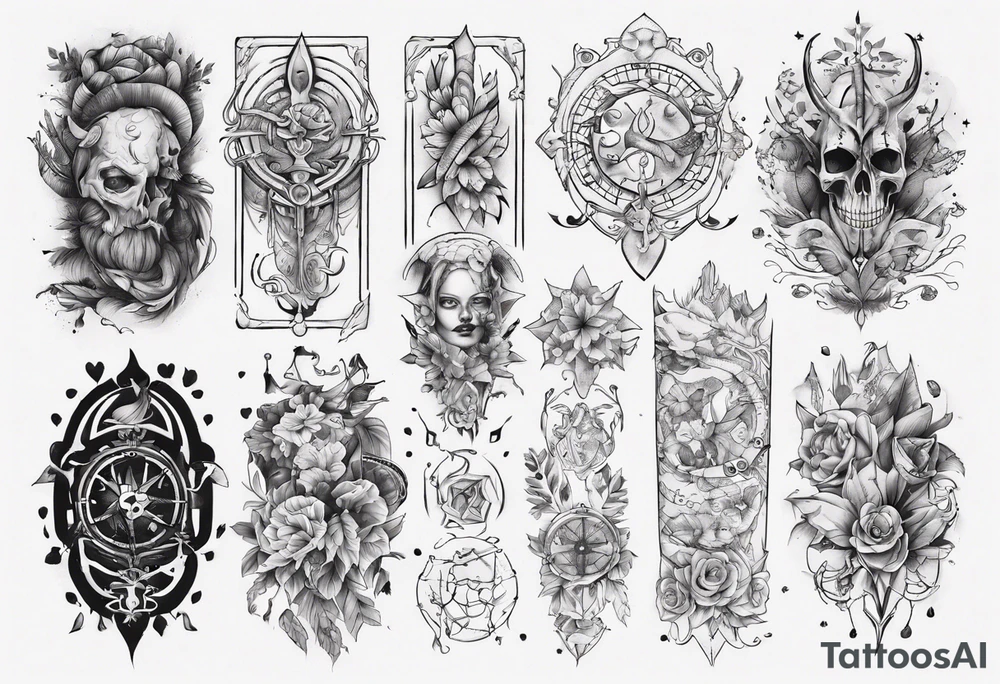 Sleeve Scandinavia tattoo idea