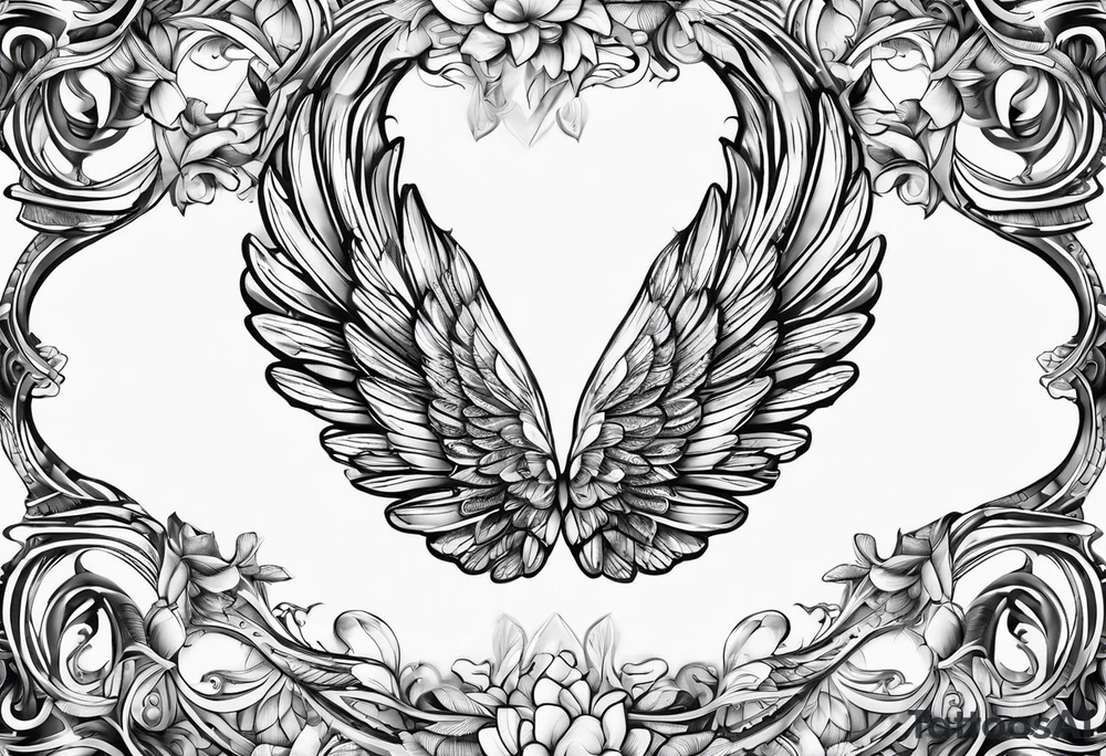 DNA helix made from angel wing.
add leaf tattoo idea