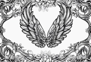 DNA helix made from angel wing.
add leaf tattoo idea