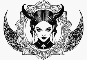 devil wednesday adams tattoo idea