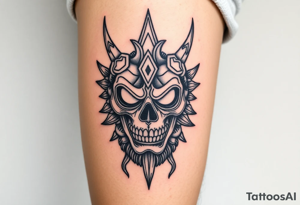 The yellow kings pallid mask tattoo idea