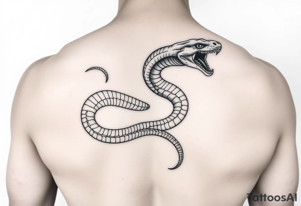 Alien snake tattoo idea