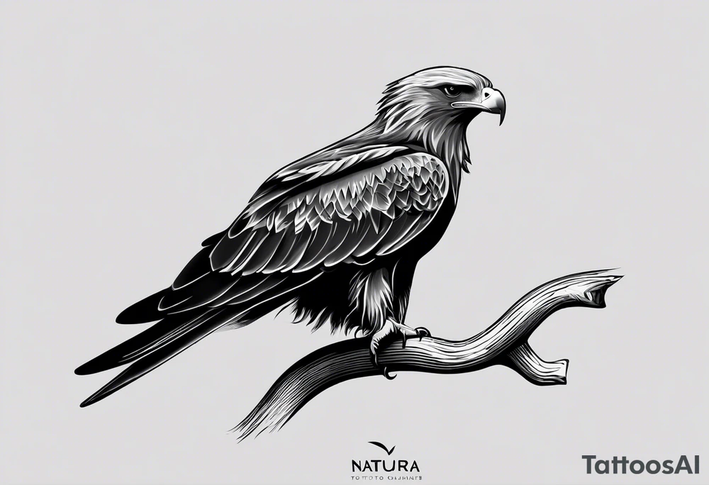 I want a tattoo for my daughter, her name is Daya which means black kite. I also love natur and I'm a climate change activist. Make the black kite soft, little more child like. For small tattoo. Lass details. Add climate element's. Colorfull and happy tattoo idea