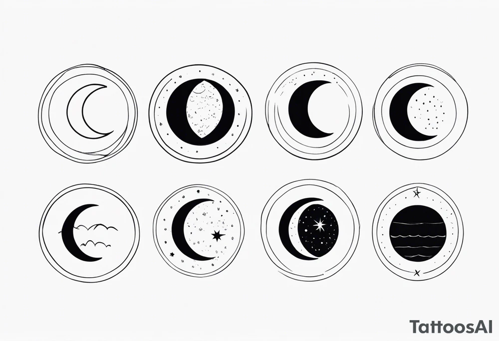 Moon Phases tattoo idea