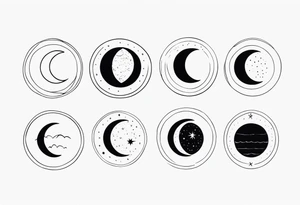Moon Phases tattoo idea