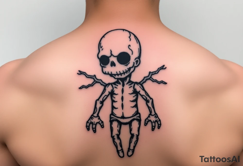 Voodoo pin doll that resembles Homer Simpson tattoo idea