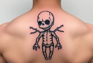 Voodoo pin doll that resembles Homer Simpson tattoo idea